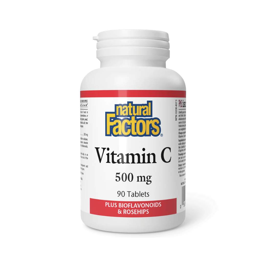 Natural Factors Vitamin C500 (90 Tabs) - Lifestyle Markets