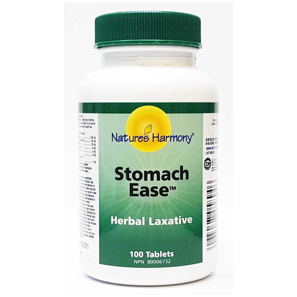 Nature's Harmony Stomach Ease Herbal Laxative (100tabs) - Lifestyle Markets