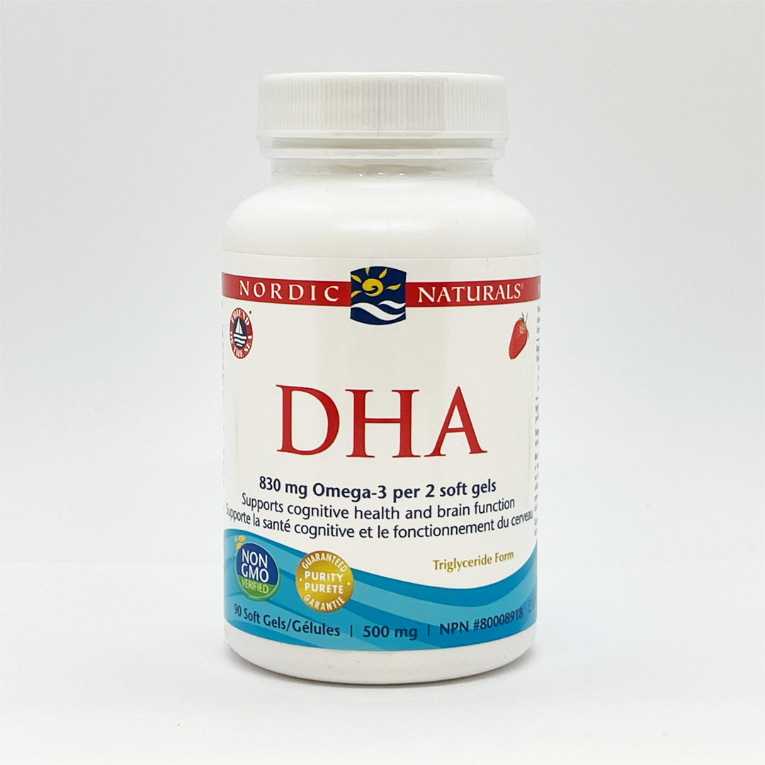 Nordic Naturals DHA - Strawberry (500mg) (90 Soft Gels) - Lifestyle Markets