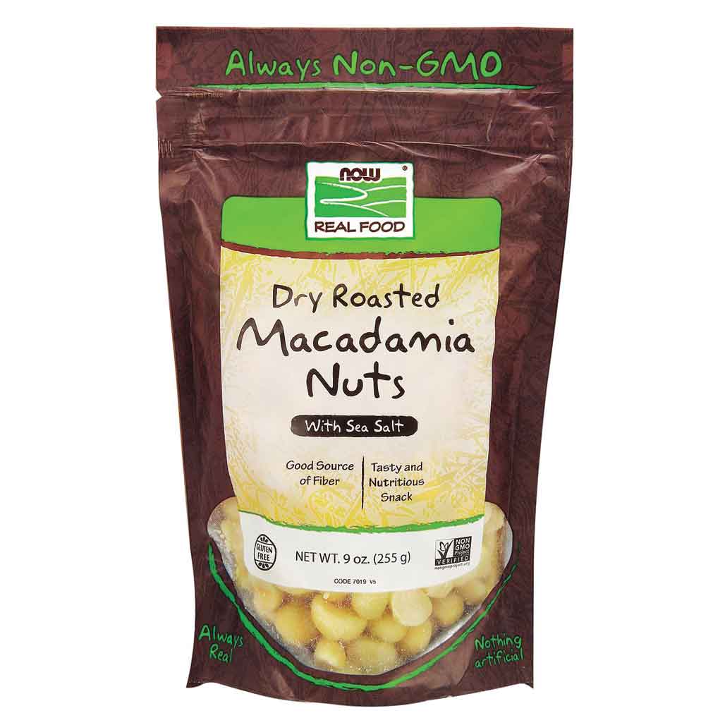 Now Foods Dry Roasted Macadamia Nuts (255g) - Lifestyle Markets