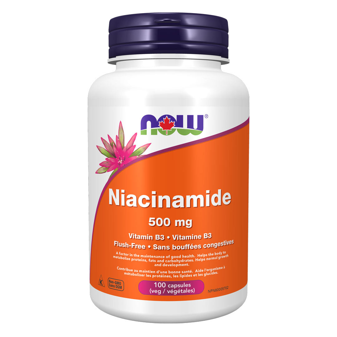 Now Niacinamide (500mg) (100 Capsules) - Lifestyle Markets