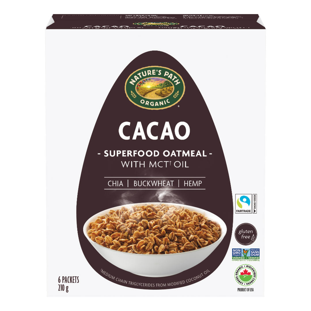 Nature's Path Organic Cacao Gluten Free Oats (210g) - Lifestyle Markets