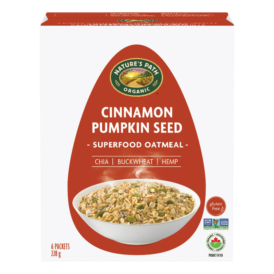 Nature's Path Qi'a Pure Oats Oatmeal - Cinnamon Pumpkin Seed (228g) - Lifestyle Markets