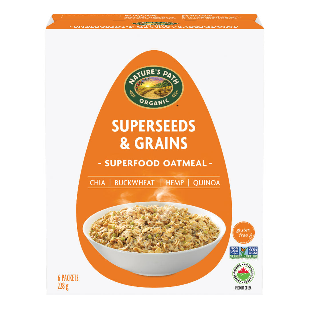 Nature's Path Qi'a Pure Oats Oatmeal - Superseed & Grains (228g) - Lifestyle Markets