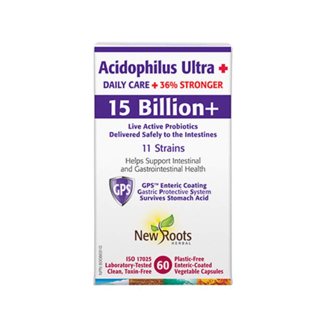 New Roots Acidophilus Ultra 15B (60 vcaps) - Lifestyle Markets