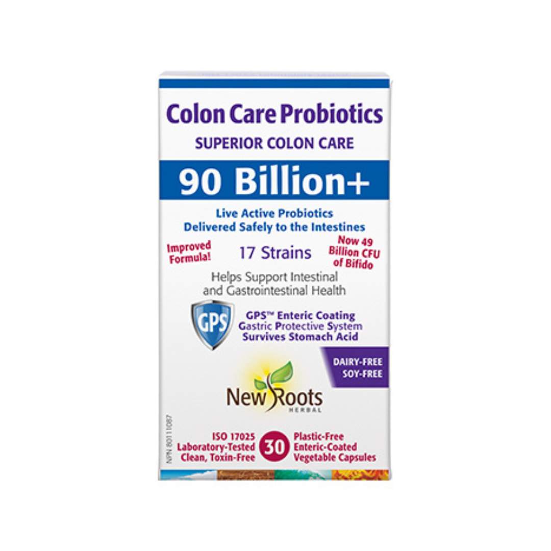 New Roots Colon Care Probiotic Intensity 90B (30 vcaps) - Lifestyle Markets