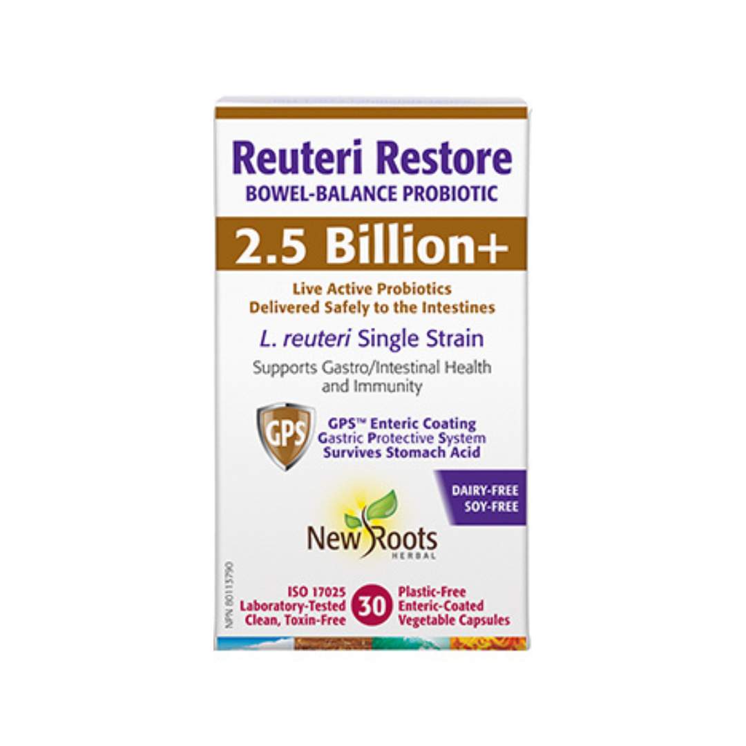 New Roots Reuteri Restore 2.5B (30 vcaps) - Lifestyle Markets