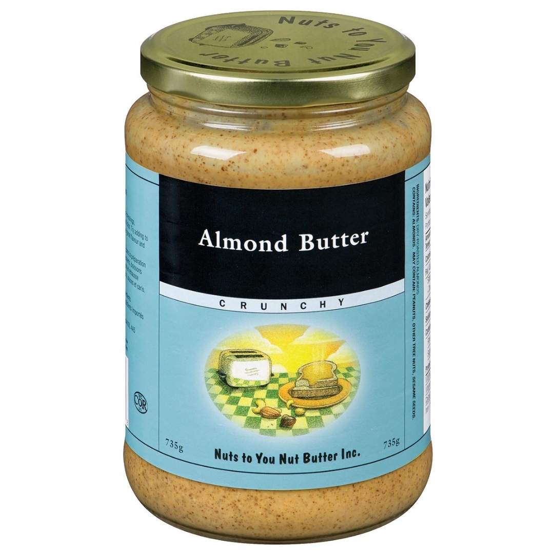 Nuts To You Almond Butter - Crunchy (735g) - Lifestyle Markets