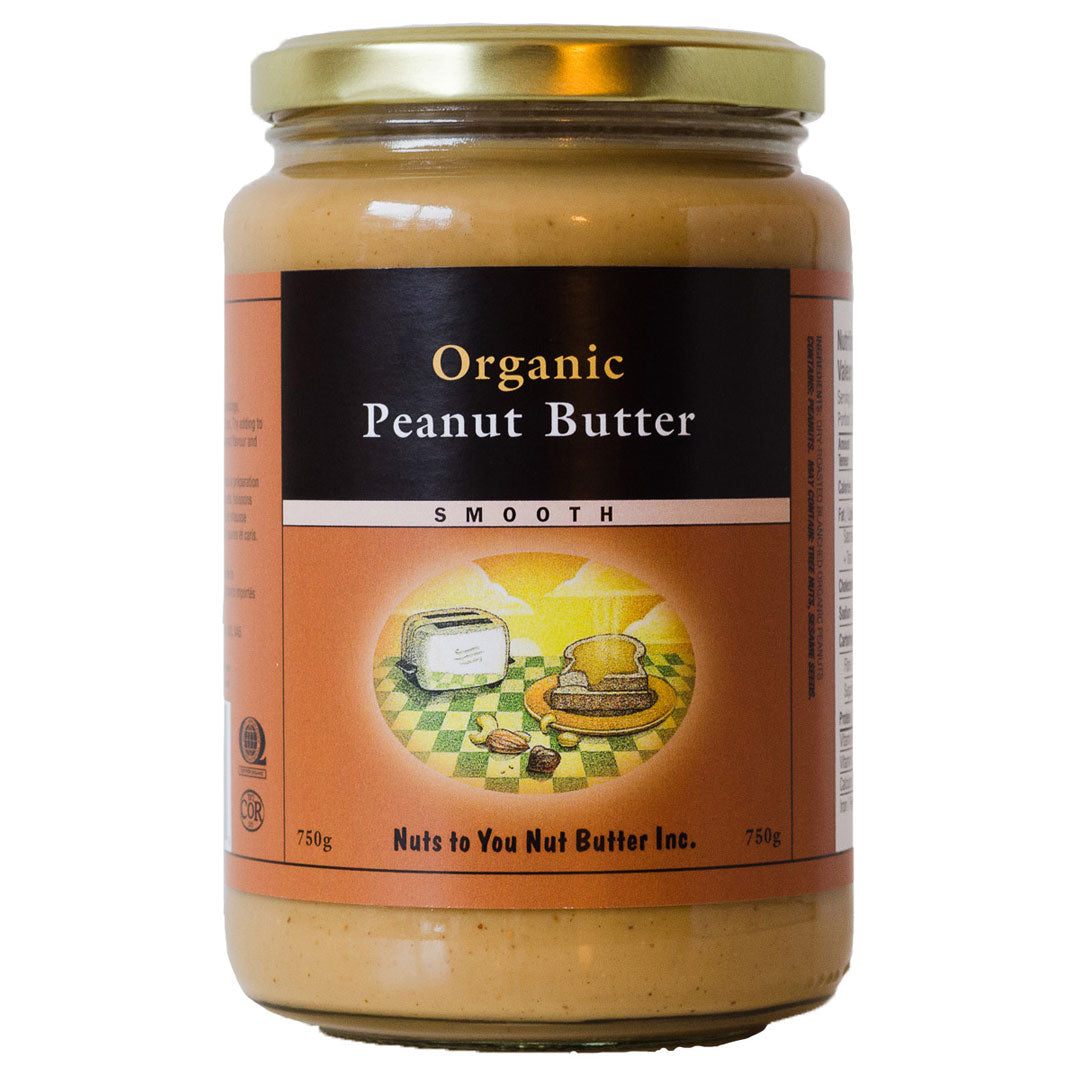 Nuts To You Organic Peanut Butter Smooth (750g) Lifestyle Markets