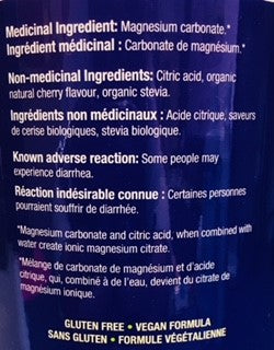 Natural Calm Mag Citrate Powder Cherry Flavour (452G) - Lifestyle Markets