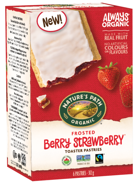 Nature's Path Frosted Berry Strawberry Toaster Pastries (312g) - Lifestyle Markets
