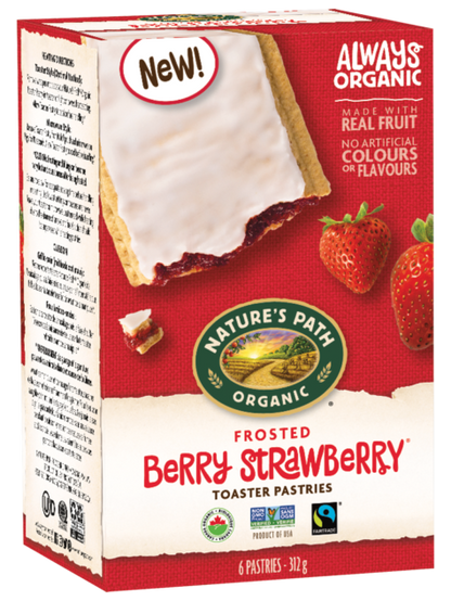 Nature's Path Frosted Berry Strawberry Toaster Pastries (312g) - Lifestyle Markets