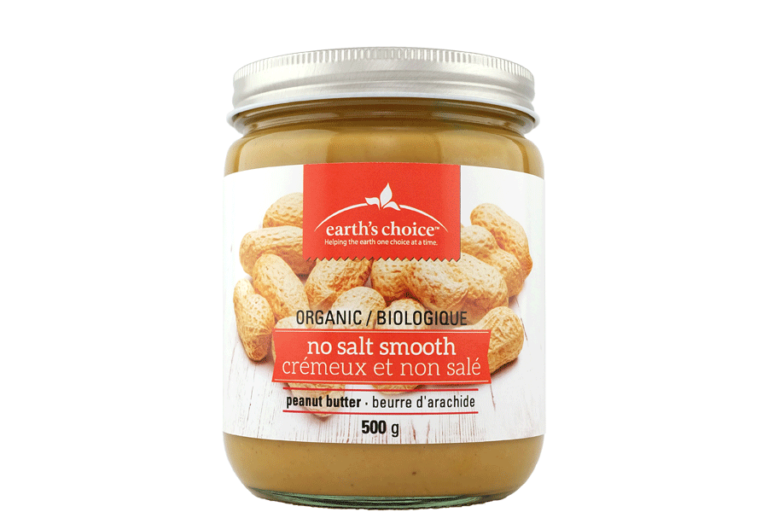 Earth's Choice Organic Peanut Butter - No Salt Smooth (500g) - Lifestyle Markets