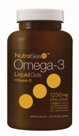 Nature's Way NutraSea +D Omega - 3 Liquid Gels (60 Soft Gels) - Lifestyle Markets