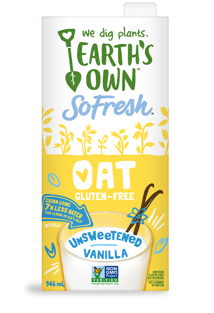 Earth's Own Oat Milk Vanilla Unsweetened (946ml) - Lifestyle Markets