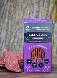 Okanagan Rawsome Beet Crisps - Onion Herb (140g) - Lifestyle Markets