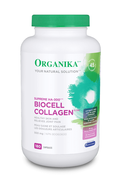 Organika Biocell Collagen (Supreme HA-300) (180 Capsules) - Lifestyle Markets