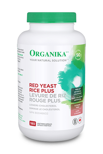Organika Red Yeast Rice PLUS (180 Vegetable Capsules) - Lifestyle Markets