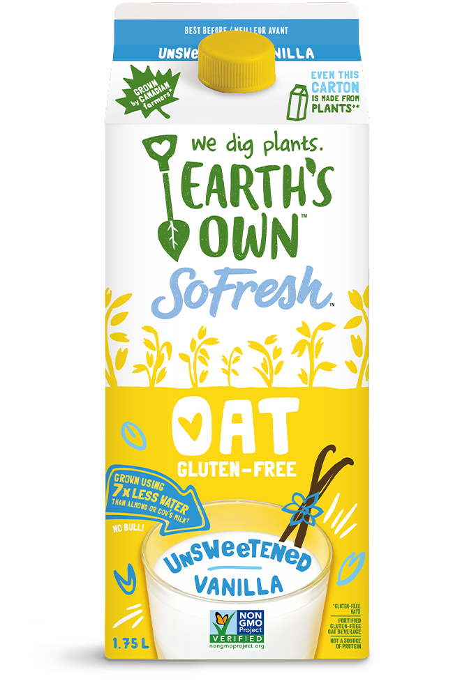 Earth's Own Oat Milk Vanilla Unsweetened (1.75L) - Lifestyle Markets
