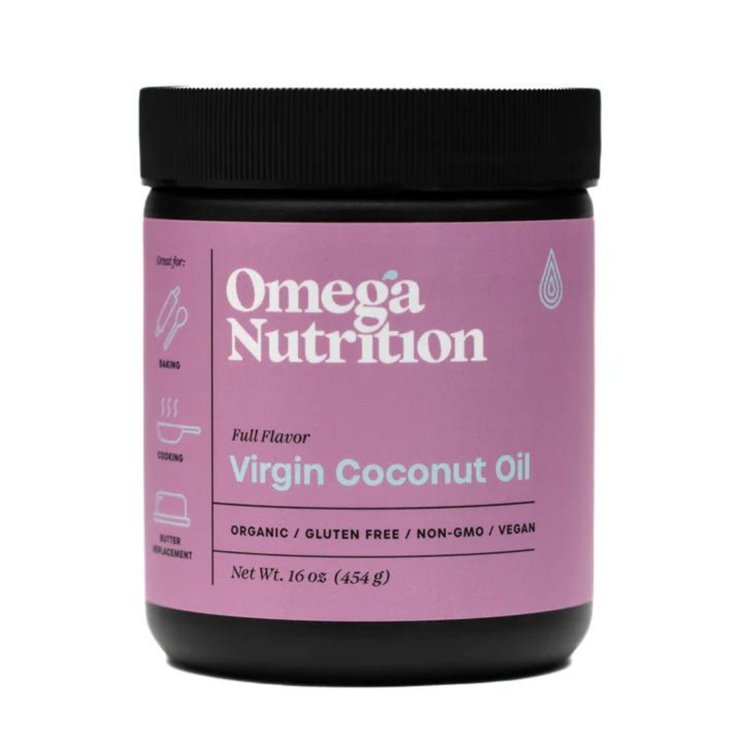 Omega Nutrition Organic Virgin Coconut Oil (454g) - Lifestyle Markets