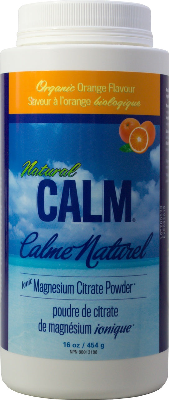 Natural Calm Magnesium Citrate Powder Orange (454g) - Lifestyle Markets