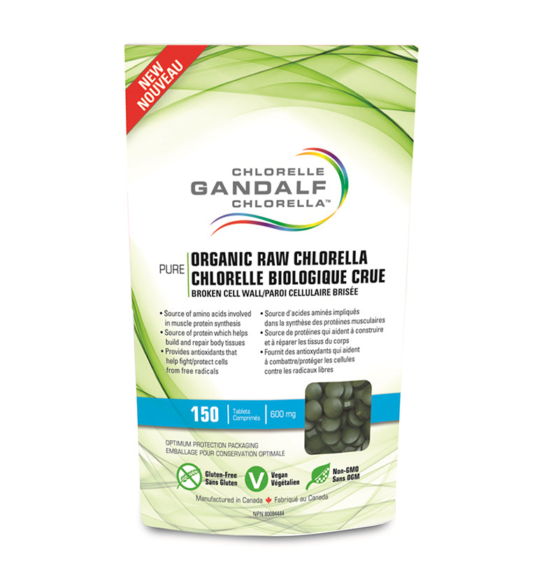 Gandalf Organic Raw Chlorella (150 Tablets) - Lifestyle Markets