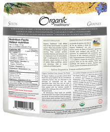 Organic Traditions Sprouted Chia & Flax (227g) - Lifestyle Markets