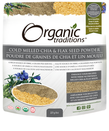 Organic Traditions Sprouted Chia & Flax (227g) - Lifestyle Markets