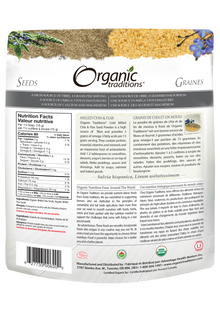 Organic Traditions Sprouted Chia & Flax (454g) - Lifestyle Markets