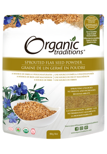 Organic Traditions Sprouted Flax Powder (454g) - Lifestyle Markets
