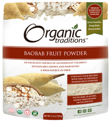 Organic Traditions Baobab Fruit Powder (150g) - Lifestyle Markets