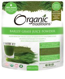 Organic Traditions Barley Grass Juice Powder (150g) - Lifestyle Markets