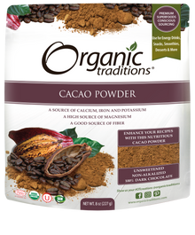 Organic Traditions Organic Cacao Powder (227g) - Lifestyle Markets