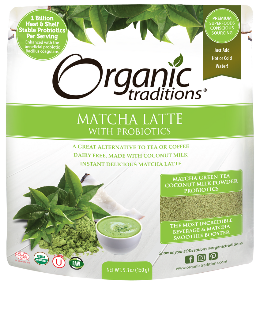 Organic Traditions Matcha Latte (150g) - Lifestyle Markets