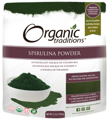 Organic Traditions Spirulina Powder (150g) - Lifestyle Markets