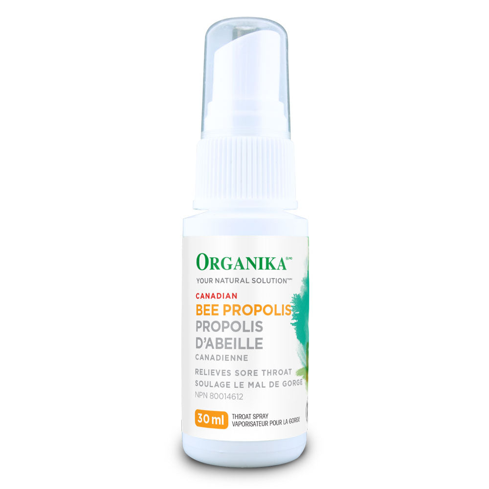 Organika Canadian Bee Propolis Throat Spray - Alcohol Free (30ml) - Lifestyle Markets