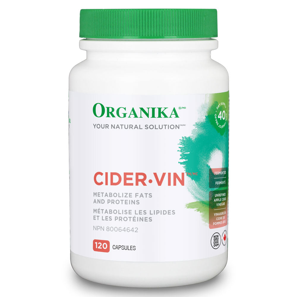 Organika Cider-Vin (530mg) (120 Capsules) - Lifestyle Markets