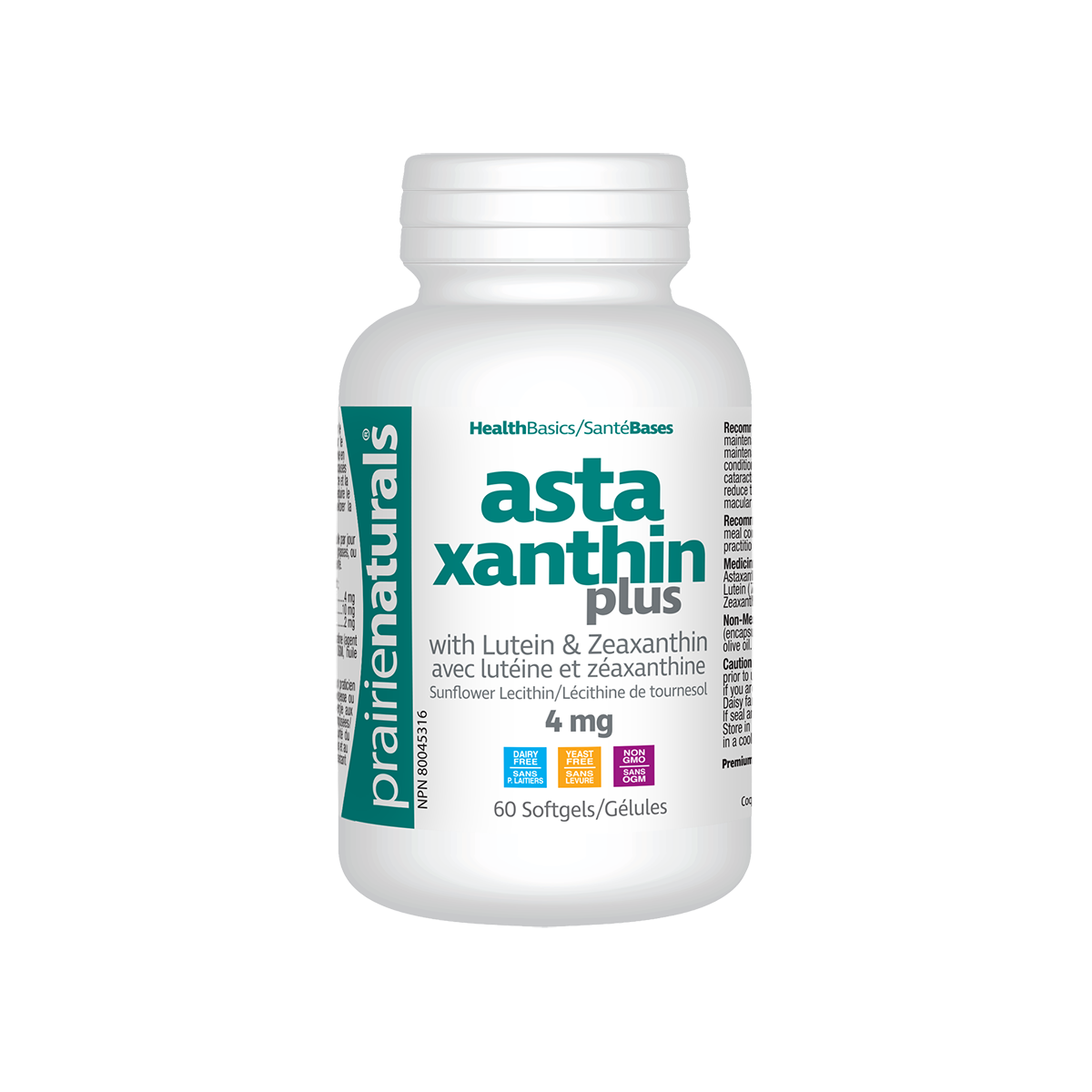 Prairie Naturals Astaxanthin Plus (60 sgels) - Lifestyle Markets