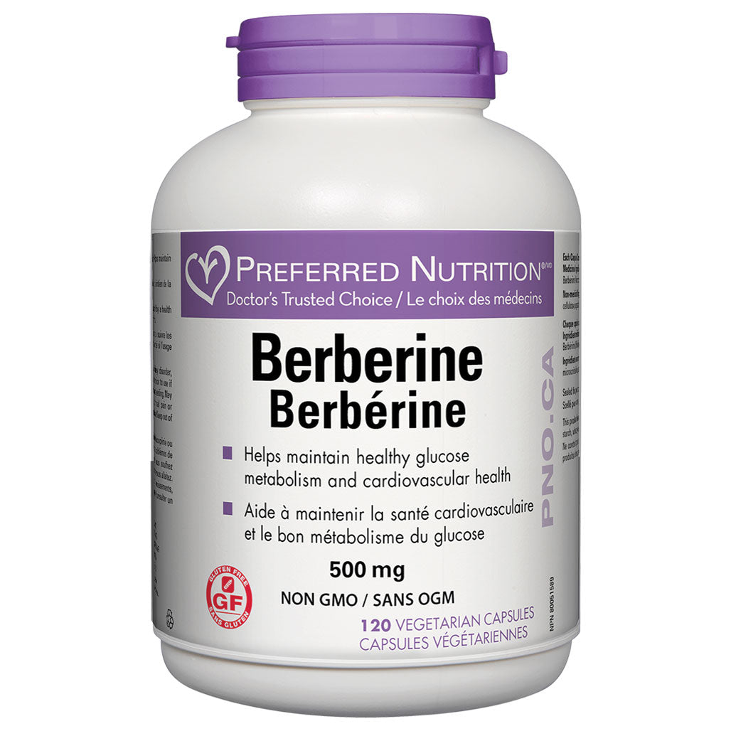 Preferred Nutrition Berberine (500mg) (120 VCaps) - Lifestyle Markets