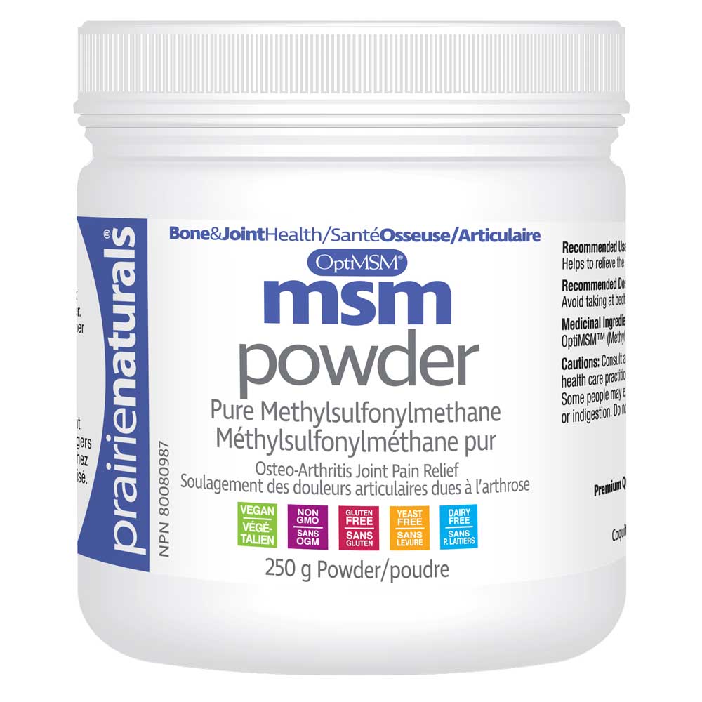 Prairie Naturals MSM Powder (250g) - Lifestyle Markets