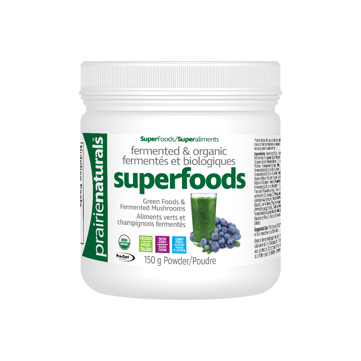 Prairie Naturals Fermented & Organic Superfoods (150g) - Lifestyle Markets