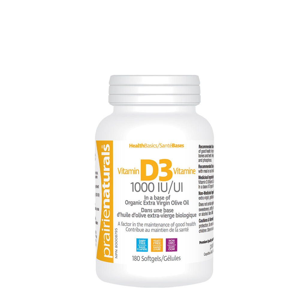 Prairie Naturals Vitamin D3 (1000iu)