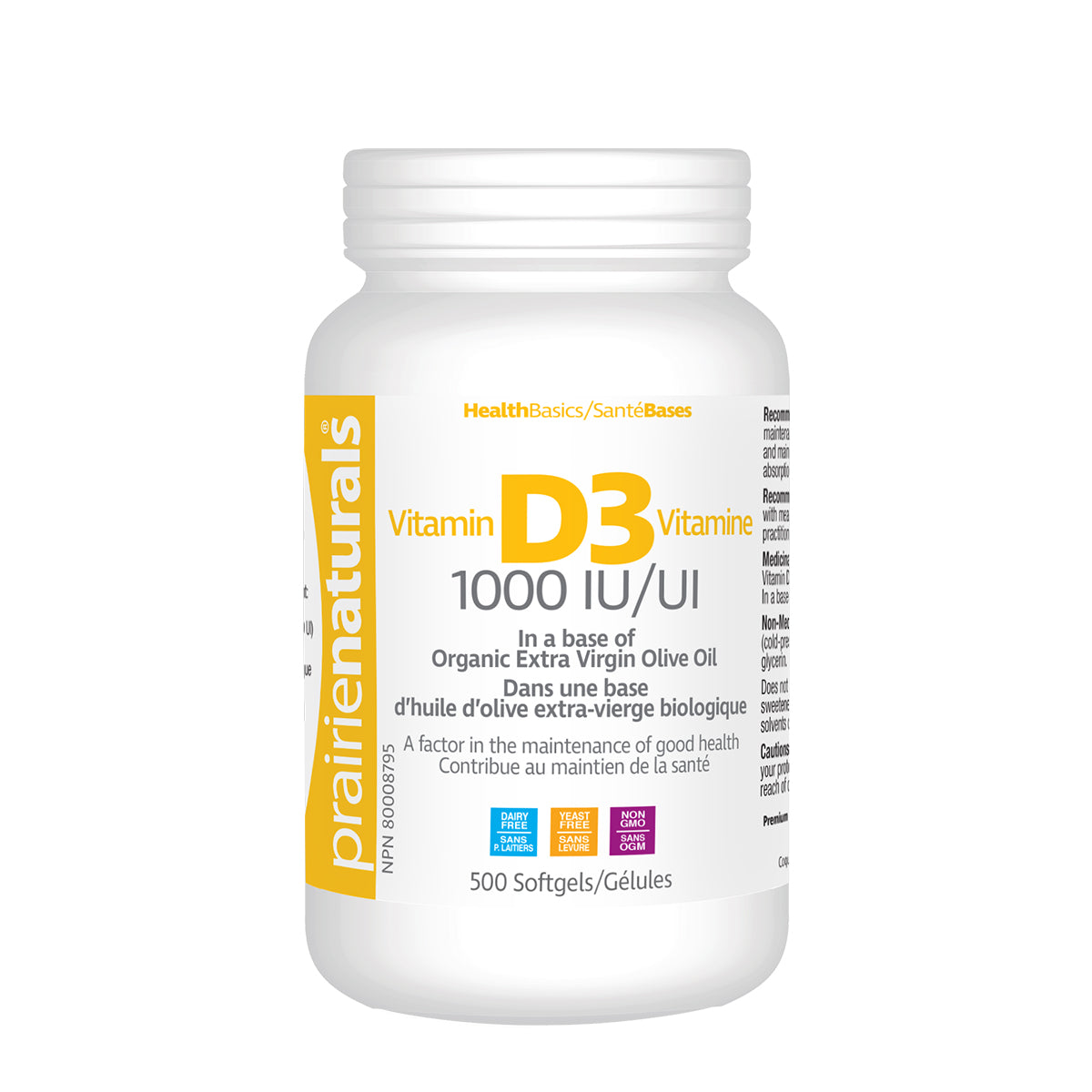 Prairie Naturals Vitamin D3 (1000iu)