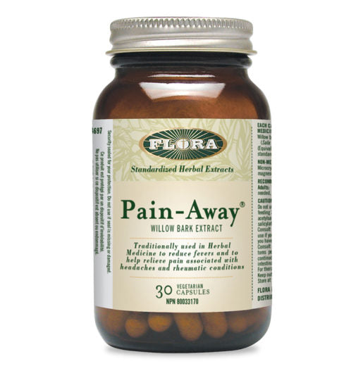 Flora Pain Away (Willow Bark Extract) (30 Vegetarian Capsules) - Lifestyle Markets