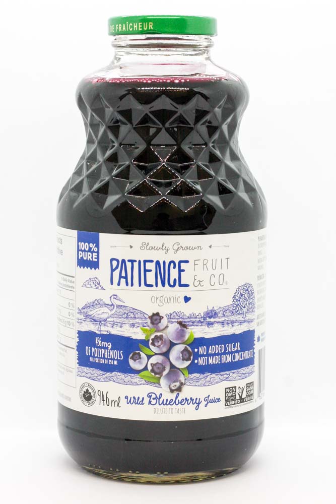 Patience Fruit & Co. Organic Pure Wild Blueberry Juice (1L) - Lifestyle Markets