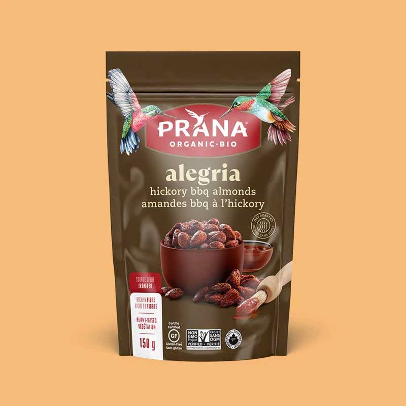 Prana Alegria Hickory BBQ Almonds (150g) - Lifestyle Markets
