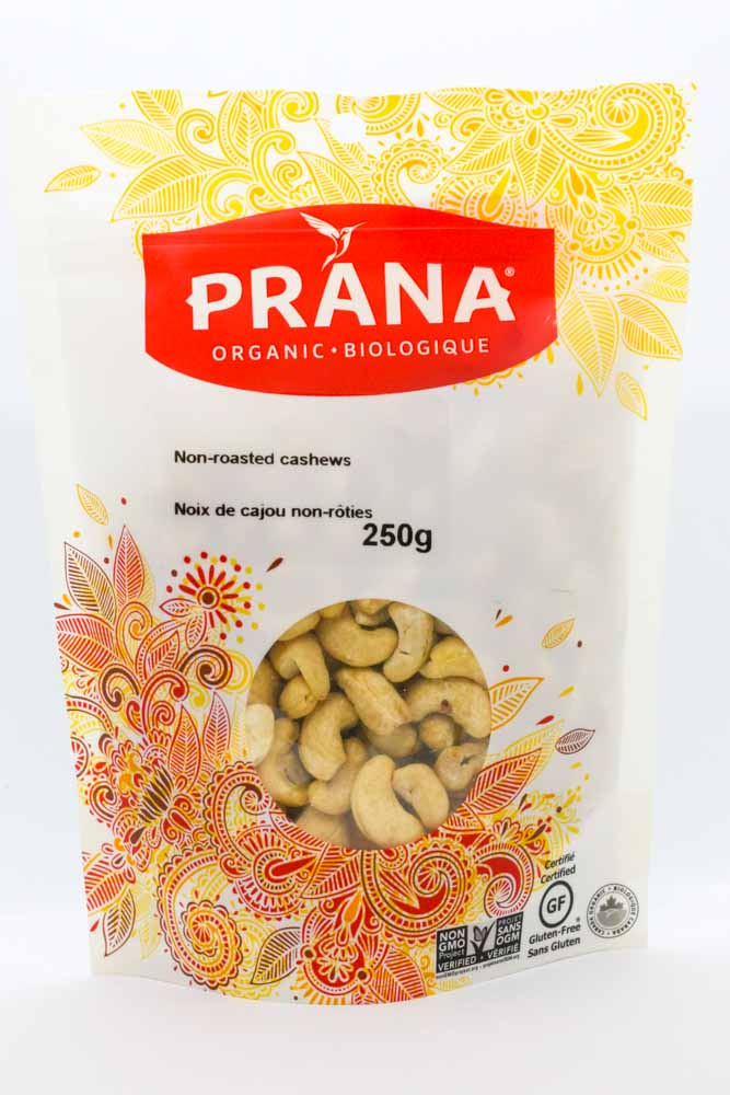 Prana Organic Non Roasted Cashews (250g) - Lifestyle Markets