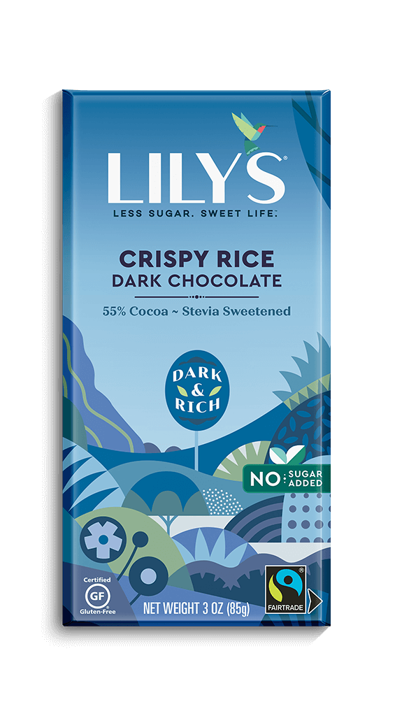 Lily's Sweets Crispy Rice Dark Chocolate Bar (85g) - Lifestyle Markets