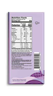 Lily's Sweets Milk Chocolate Style - Salted Almond Bar (85g) - Lifestyle Markets