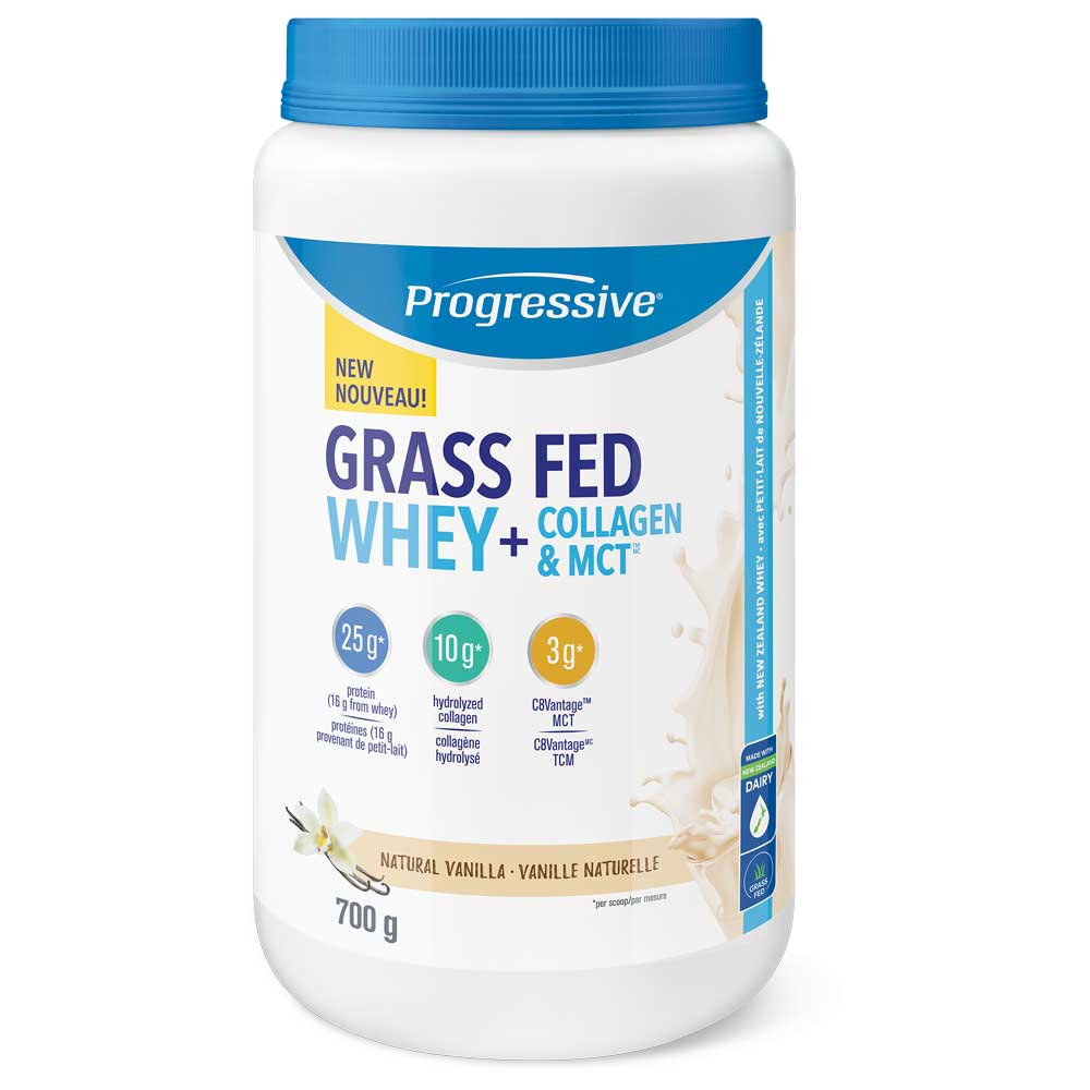 Progressive Grass Fed Whey + Collagen & MCT - Vanilla (700g) - Lifestyle Markets